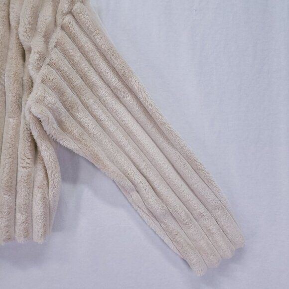 Zara Super Soft Ribbed Cropped Preppy Sweater Beige Pullover Top Size S - Picture 7 of 11
